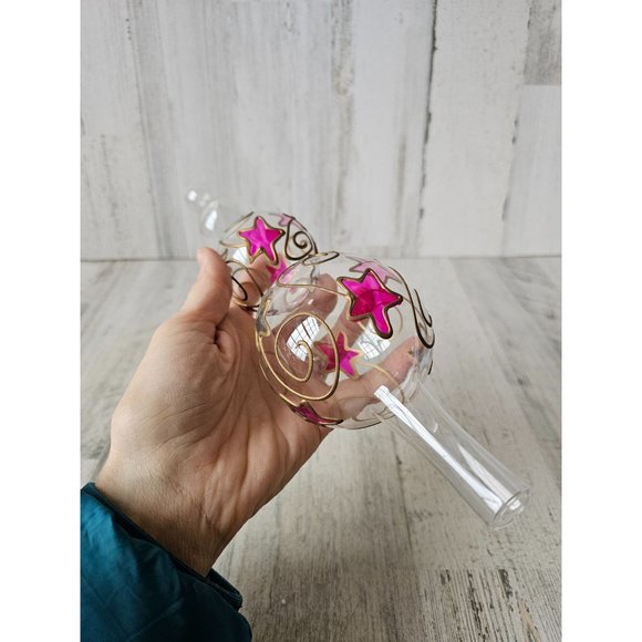 Star glass tree topper gold pink blue Xmas tree - Picture 10 of 11